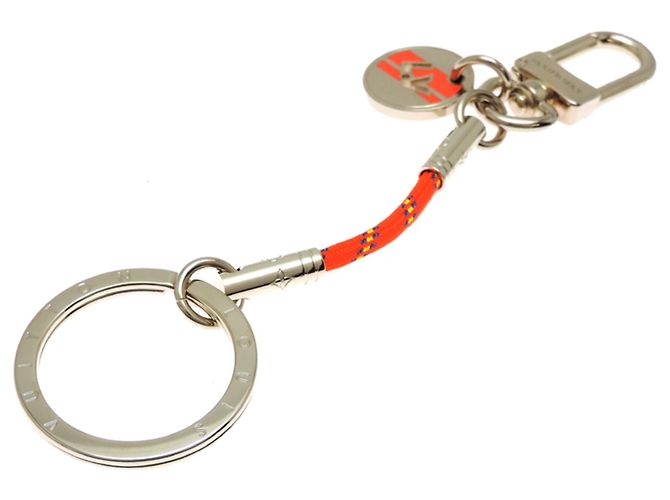 Portefeuille Adventure Keychain Louis Vuitton MP2129 Argento Arancione - vista 2
