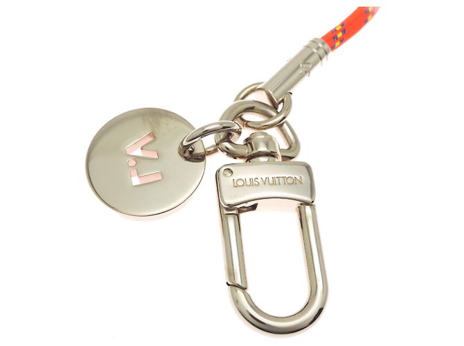 Portefeuille Adventure Keychain Louis Vuitton MP2129 Argento Arancione - vista 5