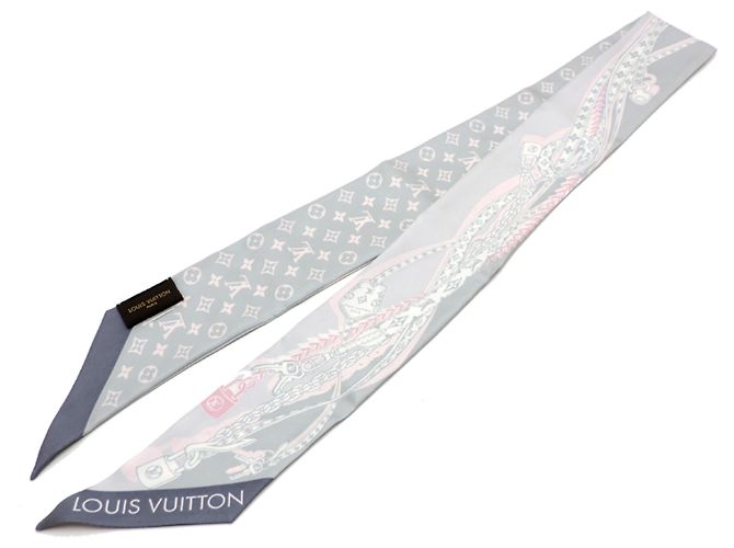 Louis Vuitton Bandeau BB Seidentuch Braun Pink - Ansicht 3