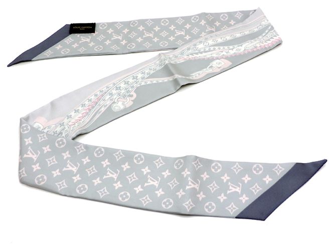 Louis Vuitton Bandeau BB Seidentuch Braun Pink - Ansicht 4