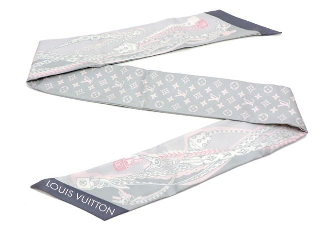 Louis Vuitton Bandeau BB Seidentuch Braun Pink - Ansicht 5