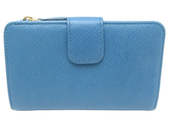 Saffiano Portafoglio bi-fold da donna Prada Bianco Blu Multicolore Giallo Blu navy - vista 2