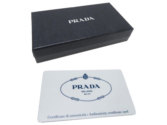 Saffiano Portafoglio bi-fold da donna Prada Bianco Blu Multicolore Giallo Blu navy - vista 9