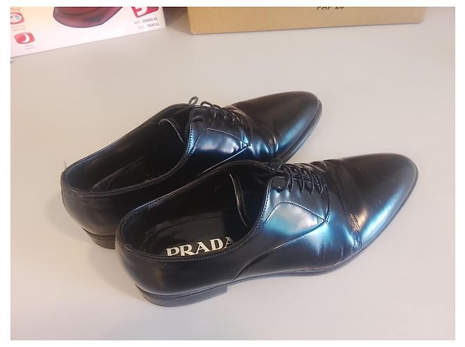Scarpe eleganti Prada in pelle nera Nero - vista 2