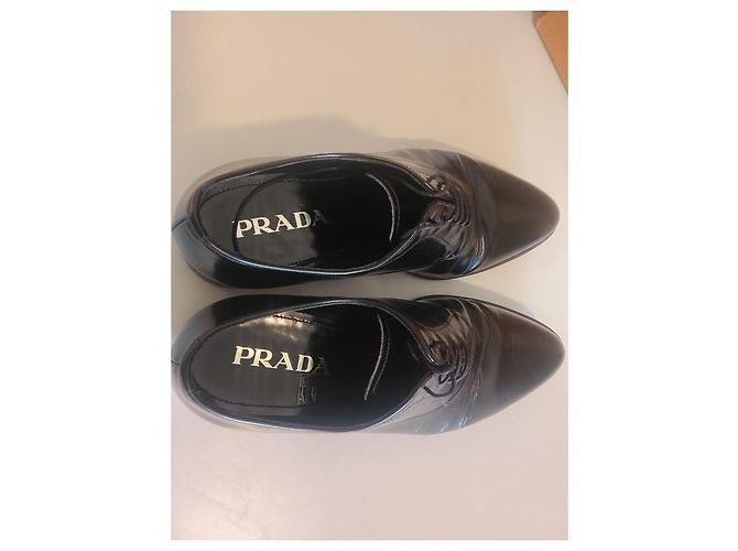 Scarpe eleganti Prada in pelle nera Nero - vista 4
