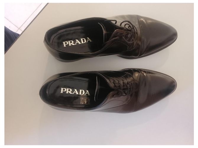 Scarpe eleganti Prada in pelle nera Nero - vista 9