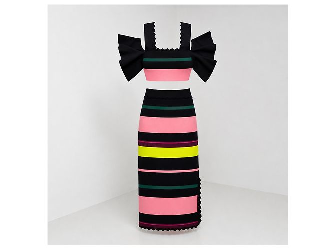 Autre Marque Set con top in maglia a righe e gonna Apiece Apart - vista 2