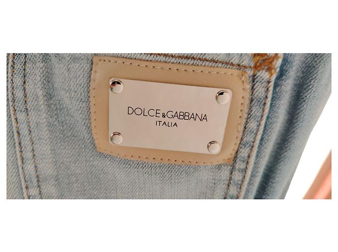 Dolce & Gabbana Vaqueros Flare Distressed Azul - vista 2