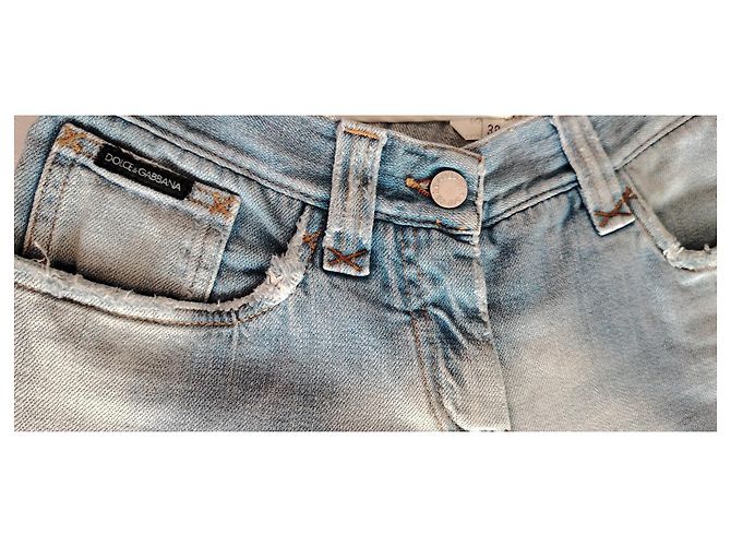Dolce & Gabbana Vaqueros Flare Distressed Azul - vista 6