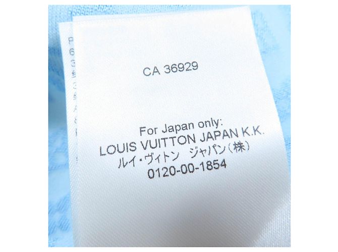Set 2way in seta jacquard Monogram Louis Vuitton Blu Blu chiaro - vista 10
