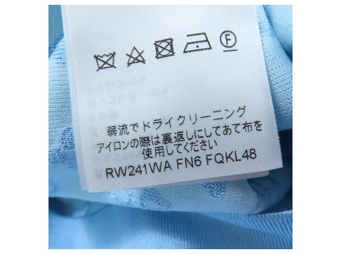 Set 2way in seta jacquard Monogram Louis Vuitton Blu Blu chiaro - vista 8