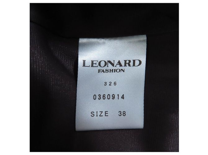 Autre Marque LEONARD FASHION Woll-Einzelstück Braun Dunkelbraun - Ansicht 9