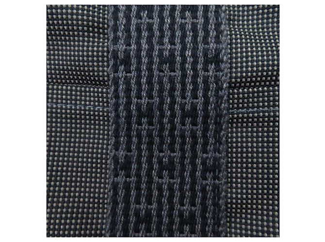 Hermès Hermes Her Line Canvas Tote Bag Braun Grau - Ansicht 10