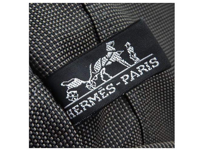 Hermès Hermes Her Line Canvas Tote Bag Braun Grau - Ansicht 13