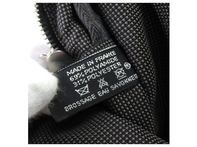 Hermès Hermes Her Line Canvas Tote Bag Braun Grau - Ansicht 14