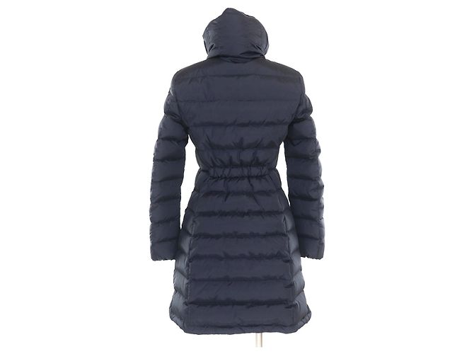 Moncler FLAMME GIUBBOTTO Abrigo de nylon y plumón Azul Azul marino - vista 3