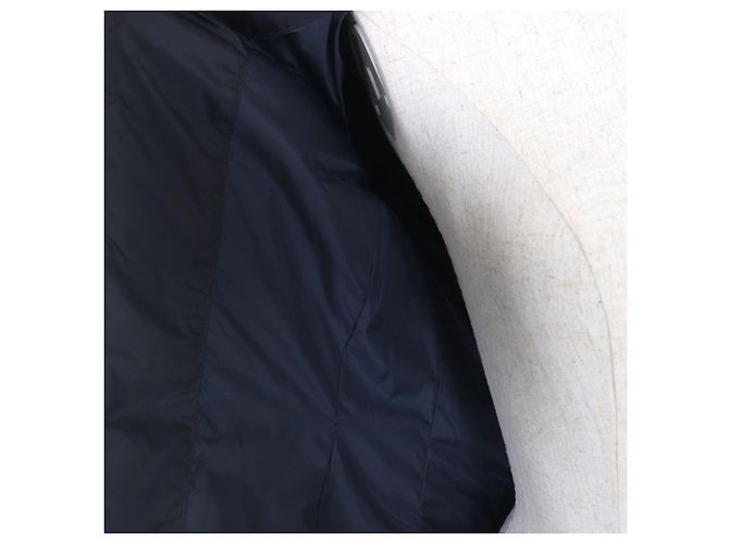 Moncler FLAMME GIUBBOTTO Abrigo de nylon y plumón Azul Azul marino - vista 5