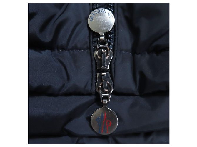 Moncler FLAMME GIUBBOTTO Abrigo de nylon y plumón Azul Azul marino - vista 7