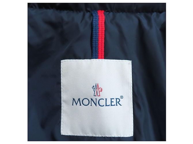 Moncler FLAMME GIUBBOTTO Abrigo de nylon y plumón Azul Azul marino - vista 9