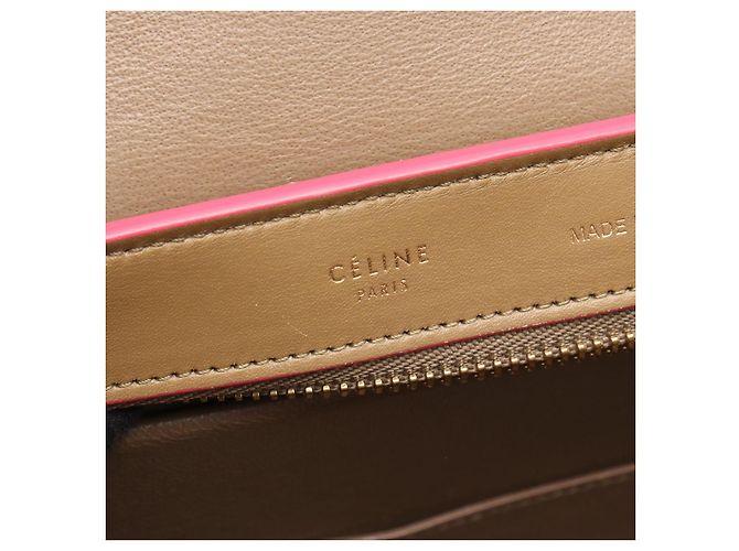 Céline Borsa a mano CELINE Trapeze Small in pelle Marrone Rosa - vista 4