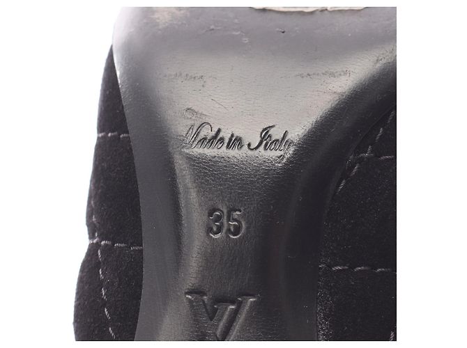 Botas Louis Vuitton Monogram Castaño Negro - vista 6