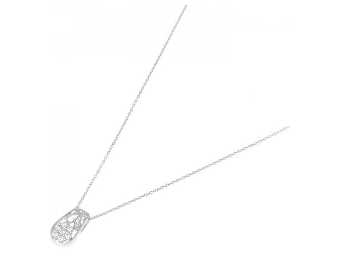 Autre Marque Pt950 Diamant-Halskette Silber - Ansicht 2
