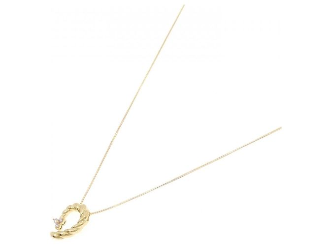 Autre Marque Collana con diamante rosa Au750 D'oro - vista 2