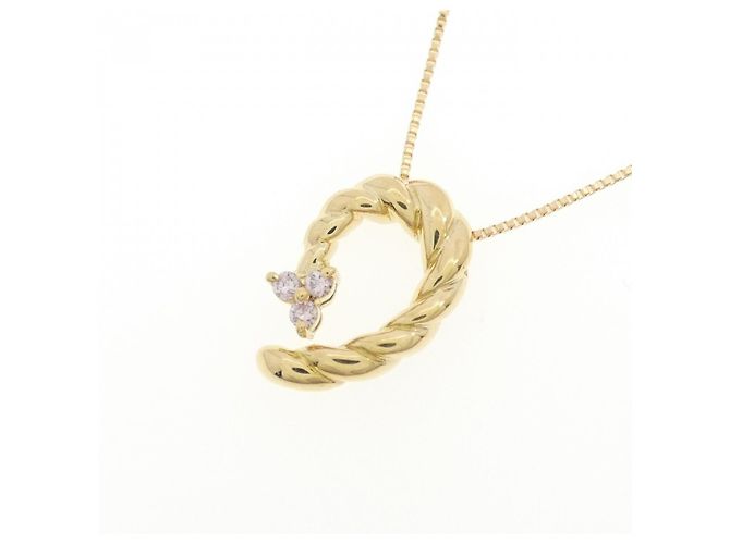 Autre Marque Collana con diamante rosa Au750 D'oro - vista 3