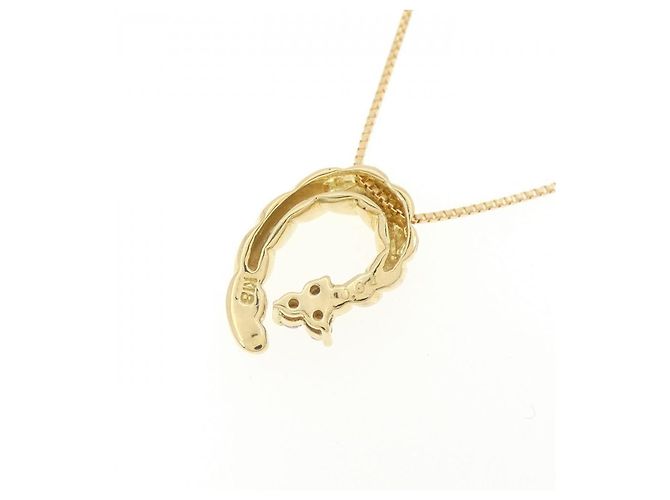 Autre Marque Collana con diamante rosa Au750 D'oro - vista 4