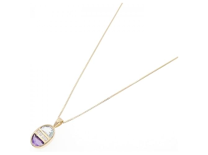 Autre Marque Collana con pendente Au750 Multi Gemstone D'oro - vista 2