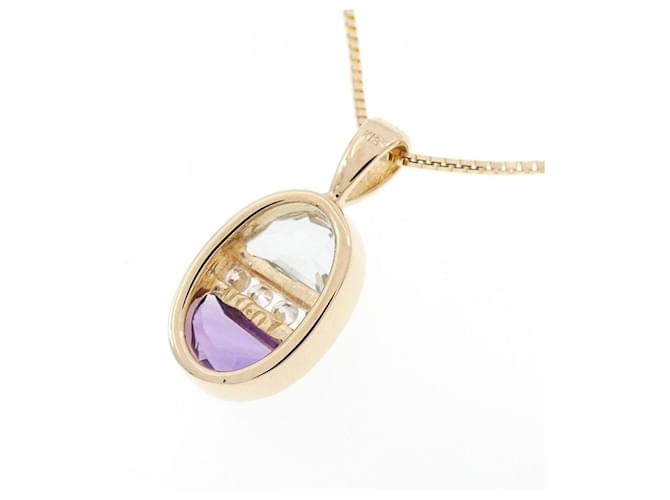 Autre Marque Collana con pendente Au750 Multi Gemstone D'oro - vista 4