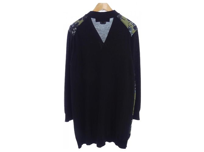 Comme Des Garcons Cárdigan largo Comme des Garçons Homme Plus Negro Verde - vista 2