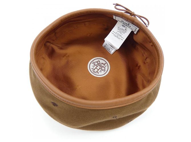 Hermès Hermes Saint Honore Cashmere Cap Braun - Ansicht 5