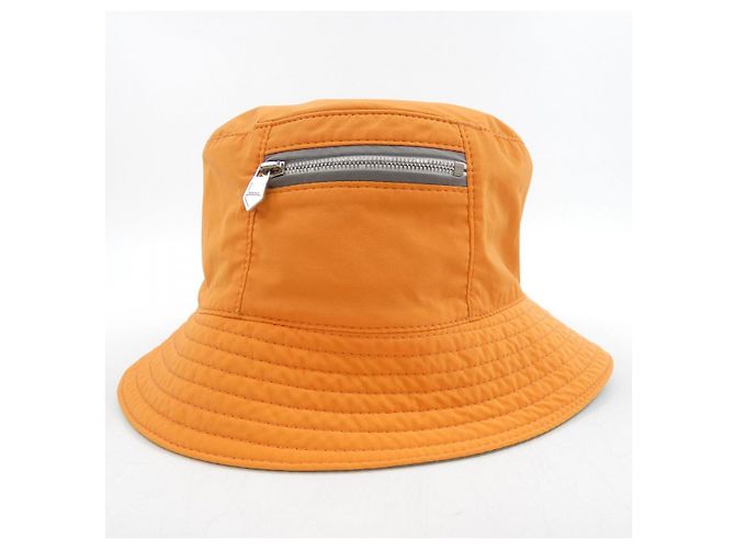 Hermès Hermes Leather Hat Brown Orange - view 2