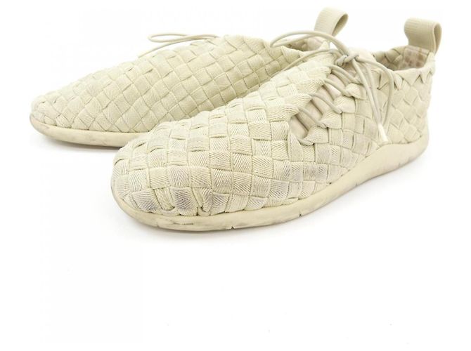 Bottega Veneta Leder-Sneaker Beige - Ansicht 3