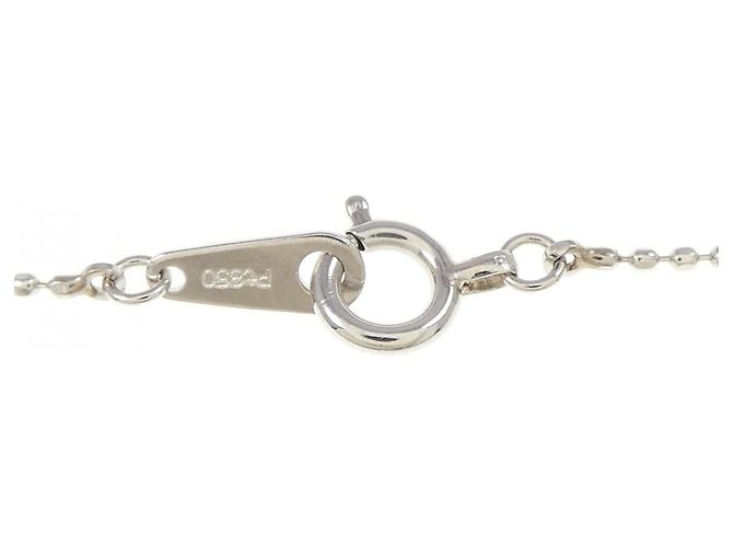 Autre Marque Collana a Fiore in Platino e Diamanti Argento - vista 5