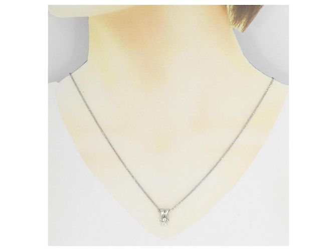 Autre Marque Collana di Diamanti PT900 PT850 Argento - vista 6