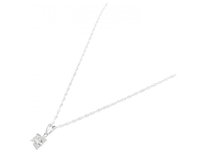 Autre Marque Collana in oro bianco Au750 e diamanti Plata - vista 2