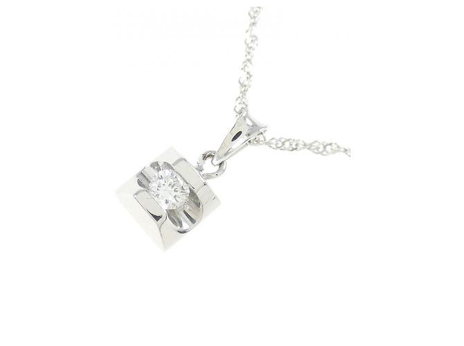Autre Marque Collana in oro bianco Au750 e diamanti Plata - vista 3