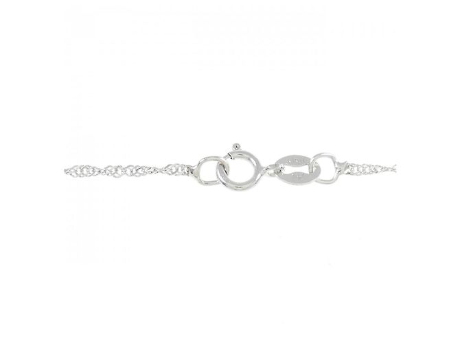 Autre Marque Collana in oro bianco Au750 e diamanti Plata - vista 5