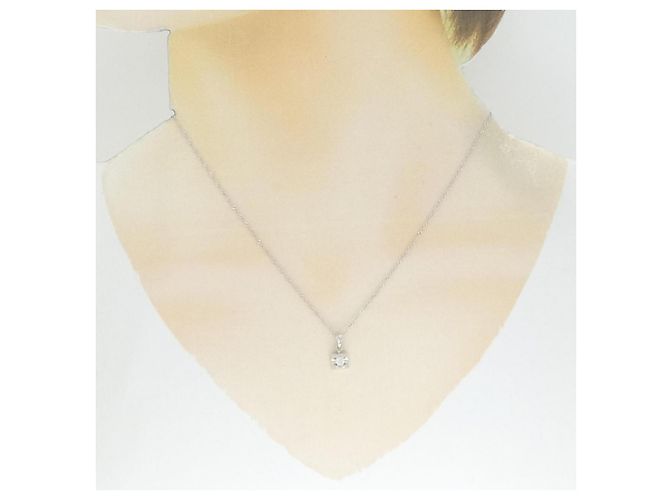 Autre Marque Collana in oro bianco Au750 e diamanti Plata - vista 6