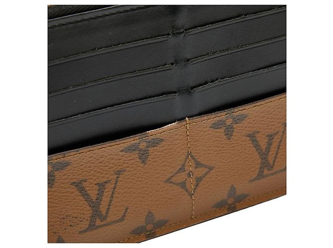 Slender Louis Vuitton Slim Purse Monogram Long Wallet Braun - Ansicht 6