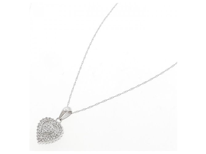 Autre Marque Collana in oro bianco Au585 e diamanti Argento - vista 2