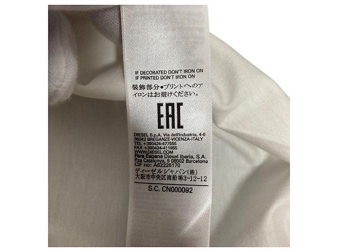 Autre Marque Jersey Diesel de manga corta con espalda abierta Blanco - vista 7