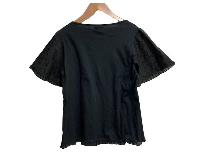 Autre Marque Top a maniche corte PINK HOUSE CHELSEA Nero - vista 2