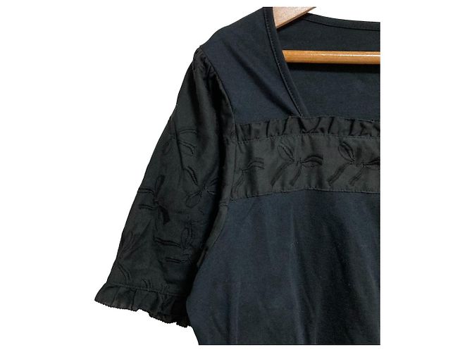 Autre Marque Top a maniche corte PINK HOUSE CHELSEA Nero - vista 3