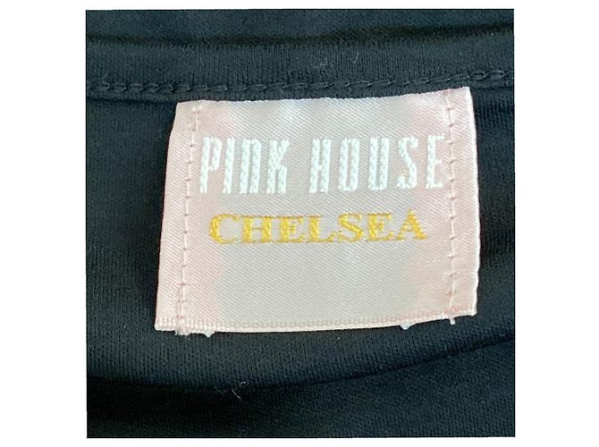 Autre Marque Top a maniche corte PINK HOUSE CHELSEA Nero - vista 4