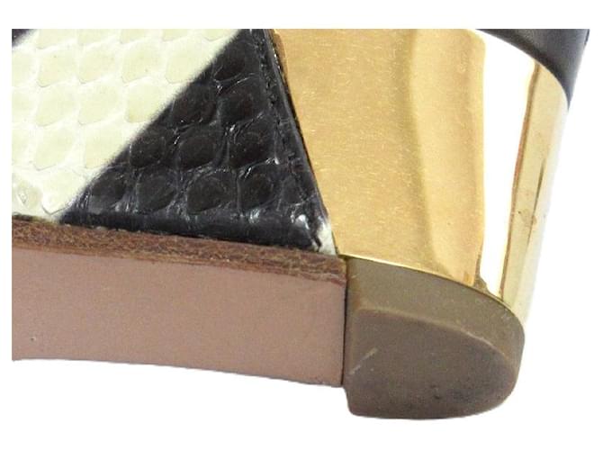Chloé Sandali con zeppa Chloe Nero Bianco - vista 11