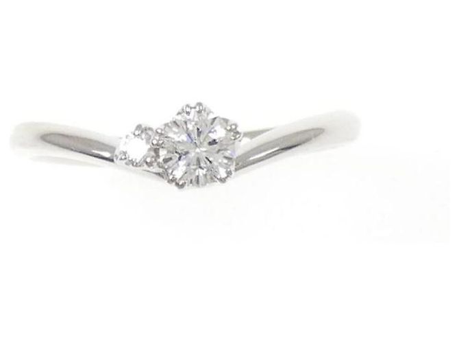 Autre Marque PT900 Platin Diamantring Silber - Ansicht 2