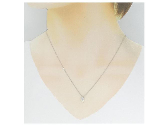 Autre Marque Collana in platino e diamanti Argento - vista 6